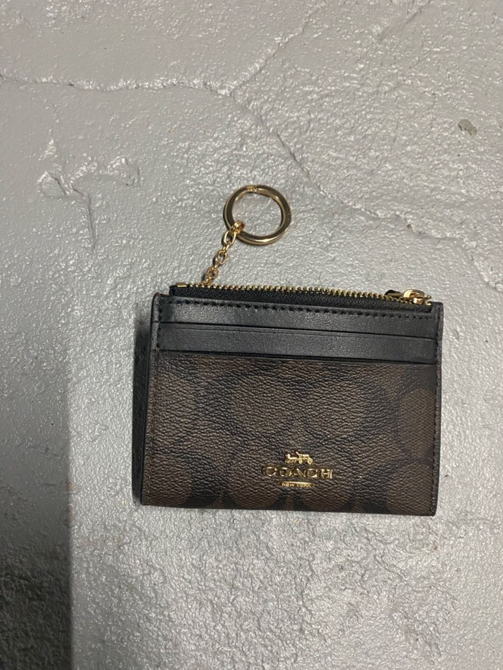 Coach Card Case in Signature Canvas with Floral Print - Picture 3 of 4